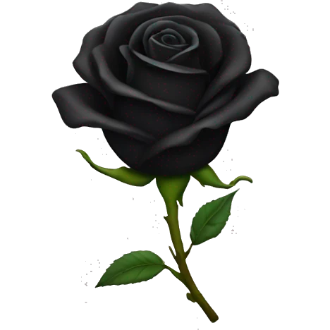 Black rose emoji