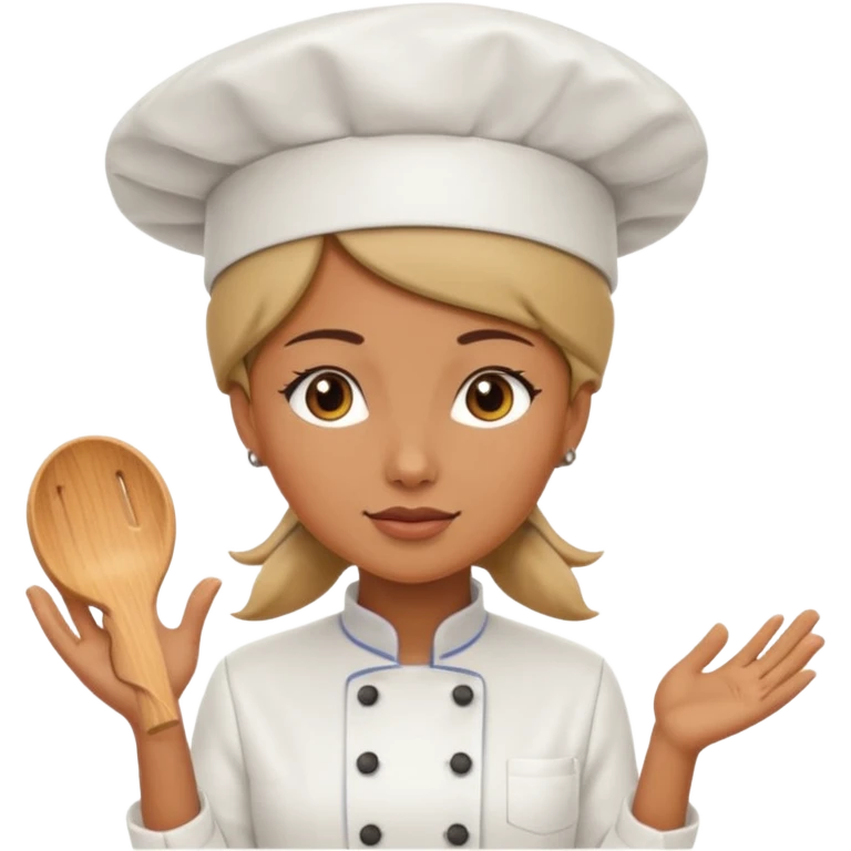woman wearing chef hat emoji