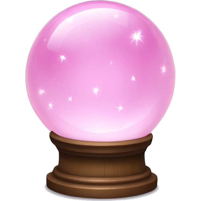 Light pink magic crystal ball emoji