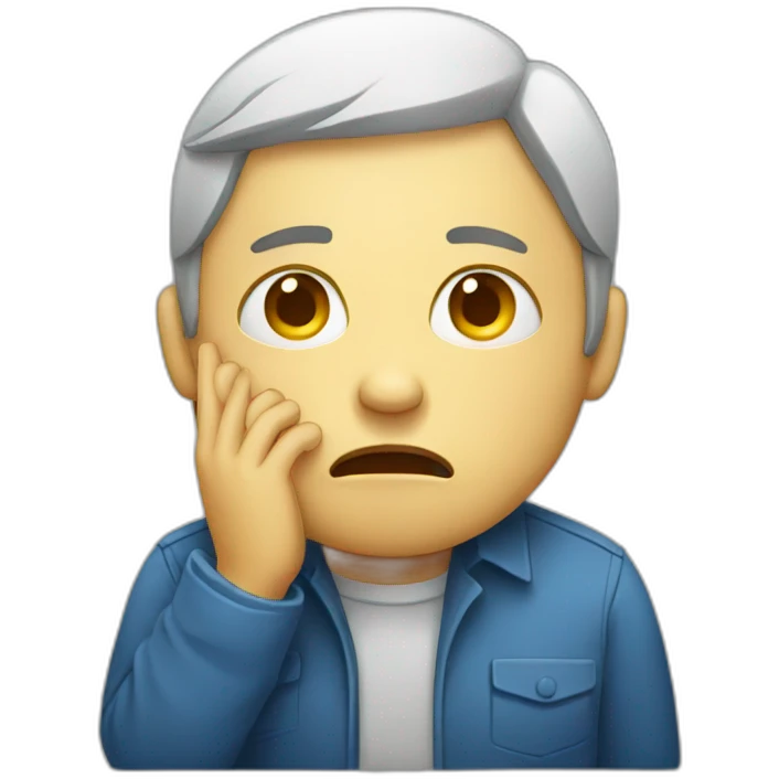 crying worker emoji