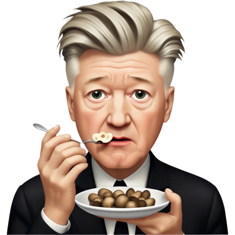 David Lynch eating mushrooms emoji