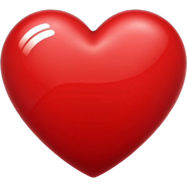 dark red glossy heart emoji