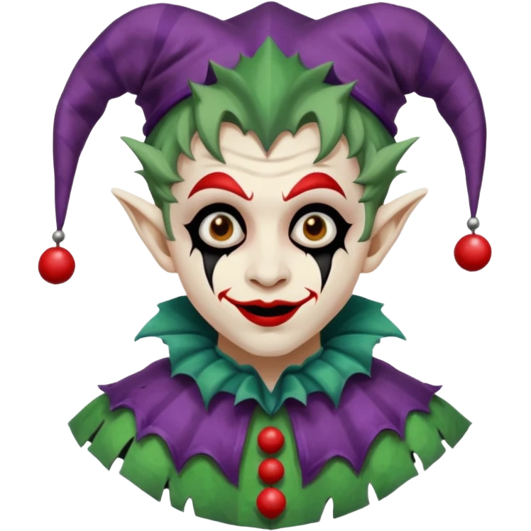 wrangled jester creepy emoji
