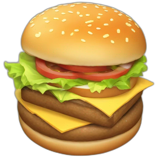 burger bun isometric emoji