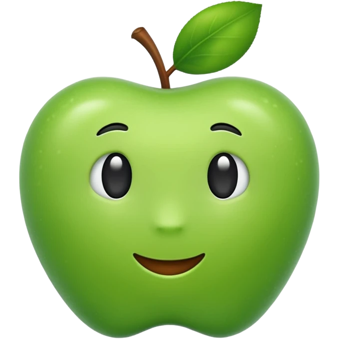 create apple-like emoji "🫩✌️" emoji