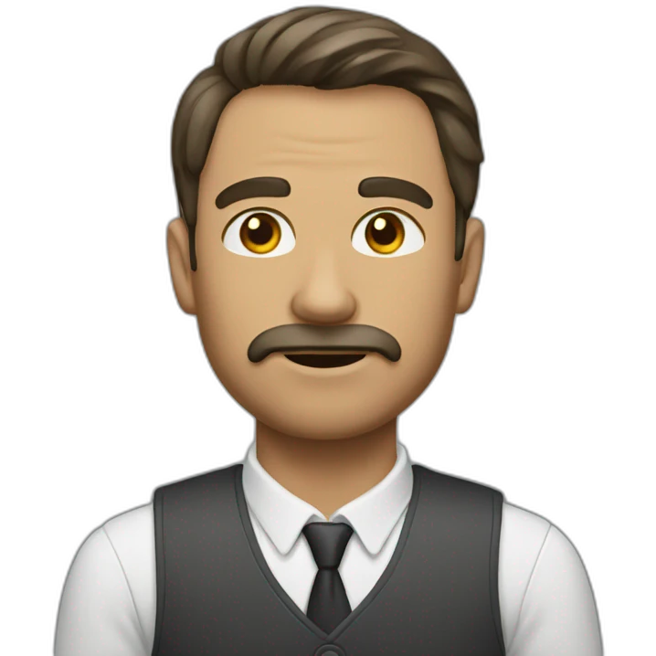Homme qui dit chut emoji