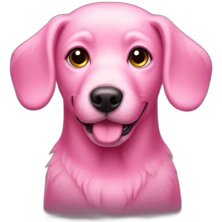 pink dog emoji