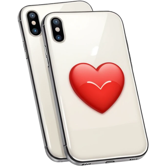 아이폰 화이트 하트 emoji