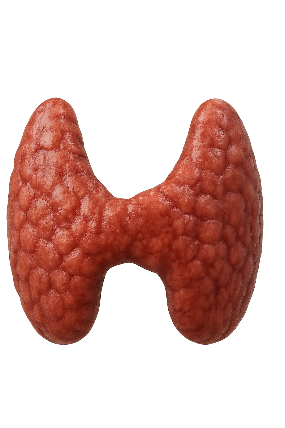 tiroide umana anatomica fluttua in aria realistici in 4k emoji