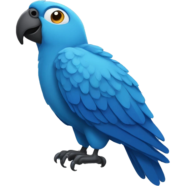 blue parrot emoji