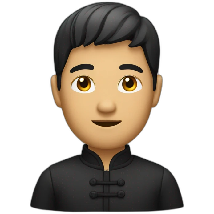 Homme noir chinois emoji