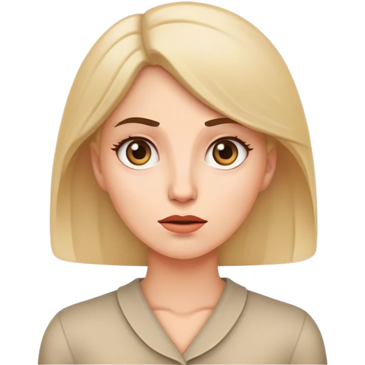 White woman asking questions  emoji