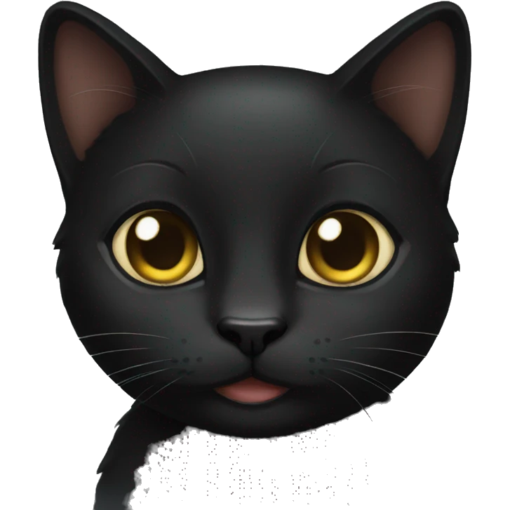 black kitty emoji