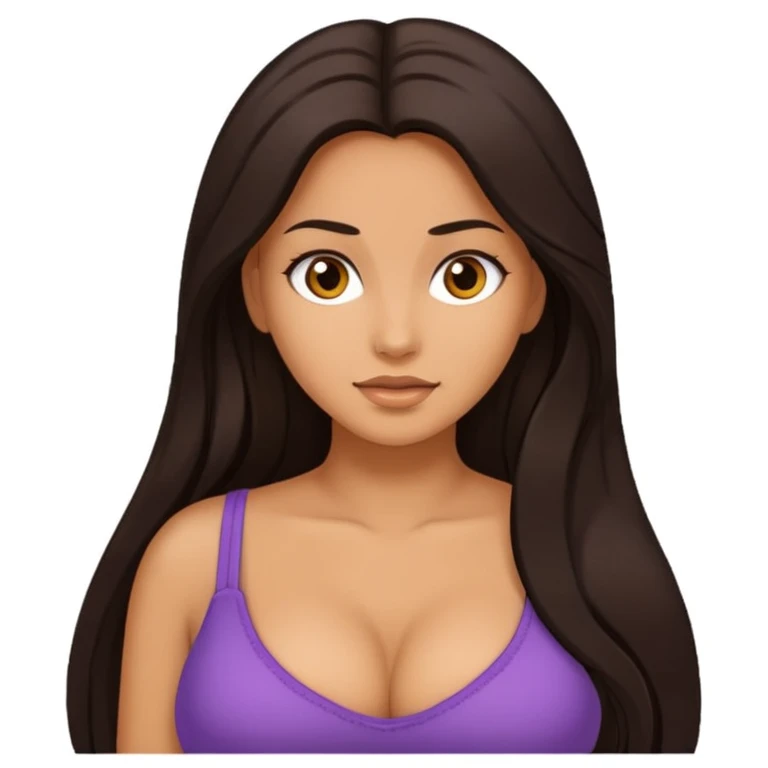 Naked woman with naked big boobs  emoji