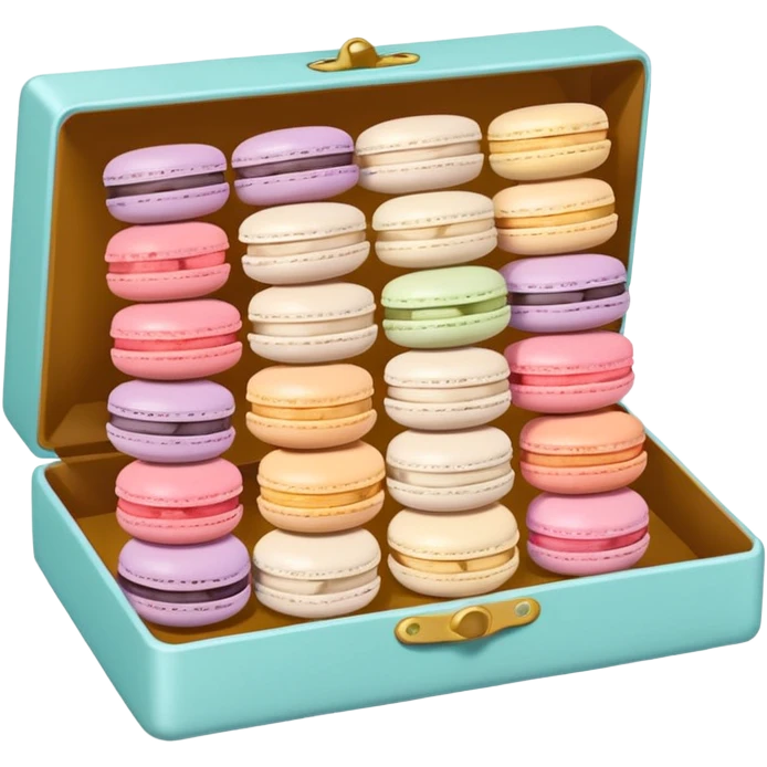 a box of single line of macaron



















 emoji