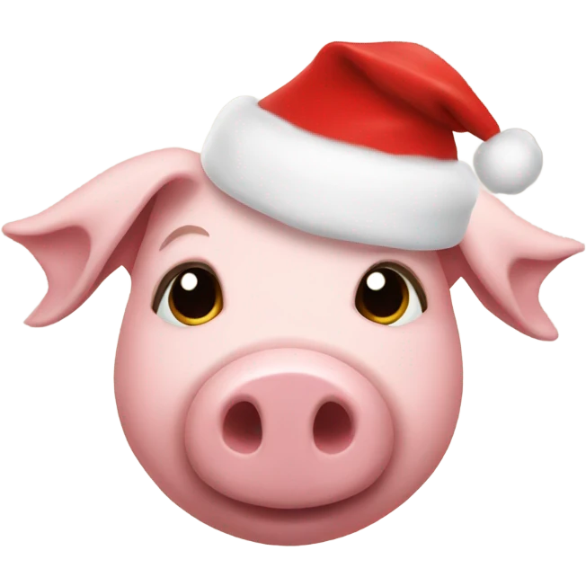 pig Christmas  emoji