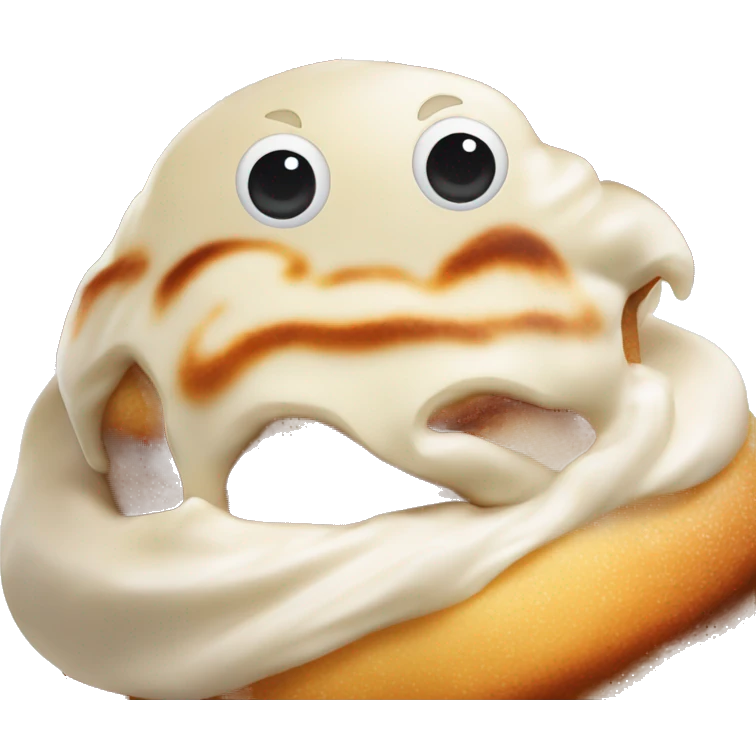 Cinnabon with cream  emoji