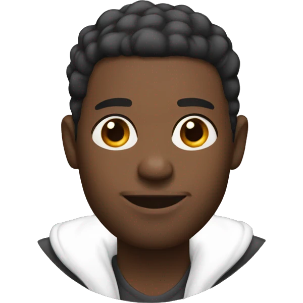 Black man with low taper fade  emoji