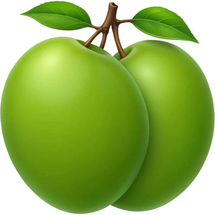 green plum emoji