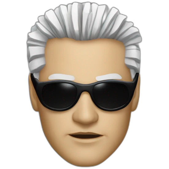 Morpheus, Lawrence fish Byrne from the matrix. Sun glasses emoji