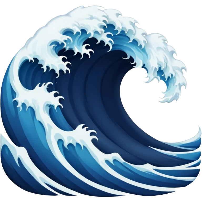 MAKE AN OCEAN WAVE LOOKS SCARY emoji