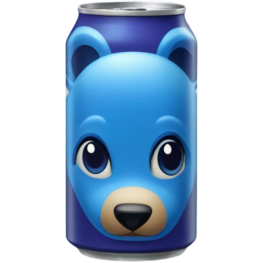 Blueberry Bear on a can emoji