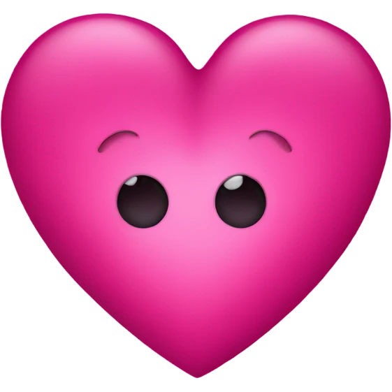 Hot pink heart emoji