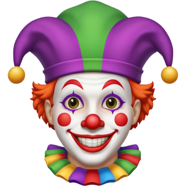 Clown with jester hat emoji