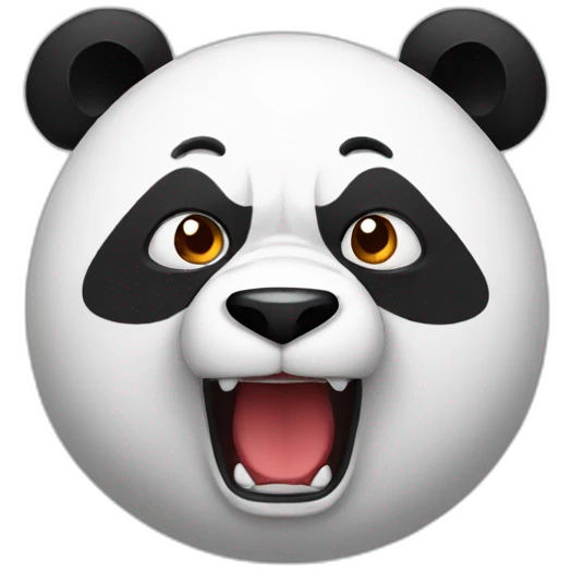 Anger male Panda emoji