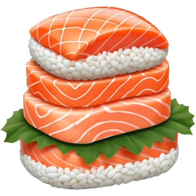 김밥 위에 연어 스시 없이 emoji