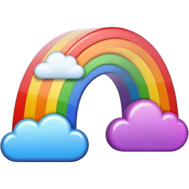 Regenbogen mit weichzeichner emoji