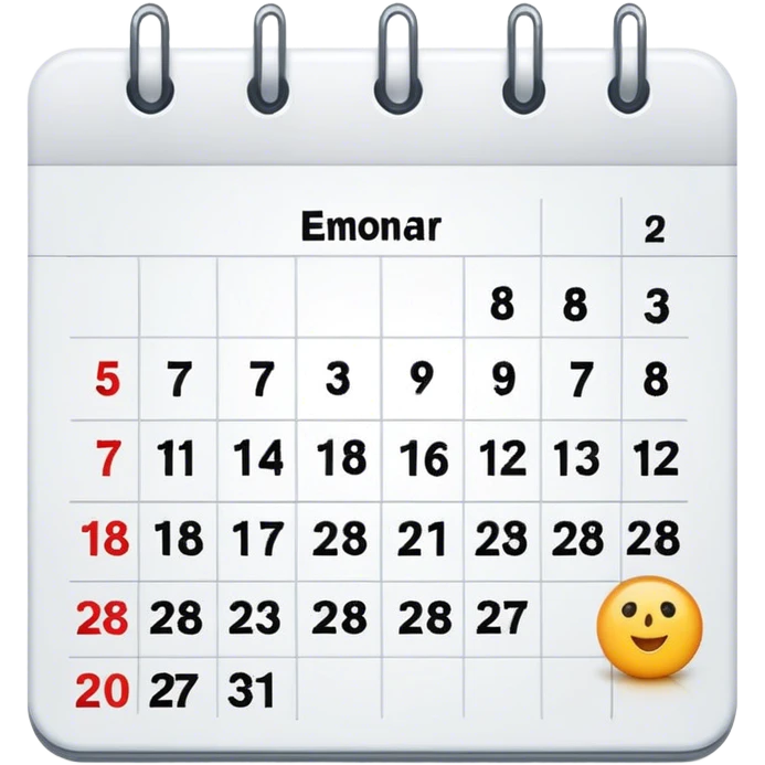 Calendar emoji