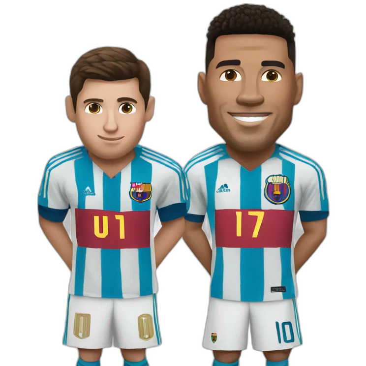 ronaldo and messi emoji