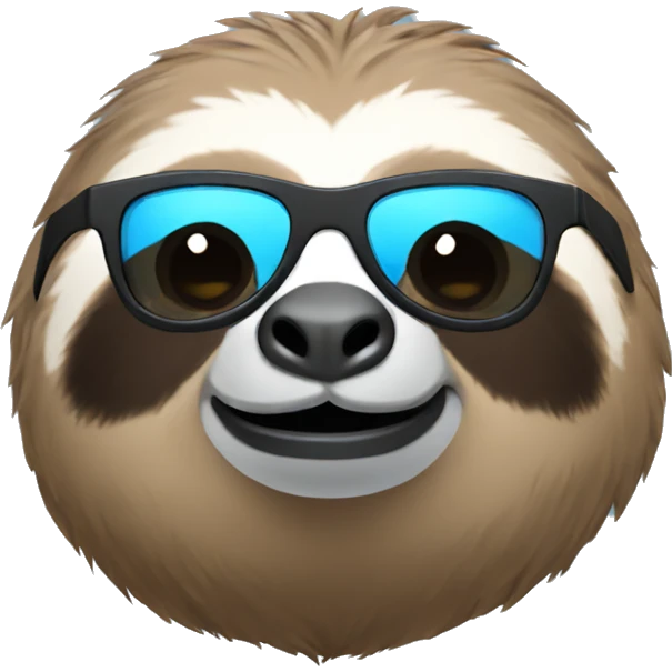 Sloth with sunglasses emoji
