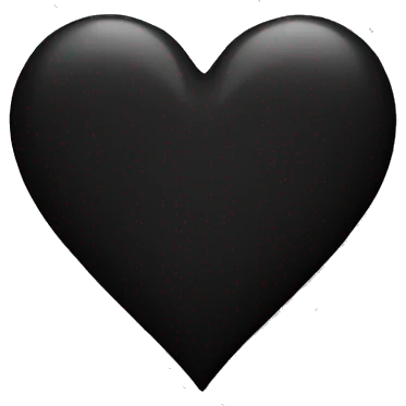Black heart emoji
