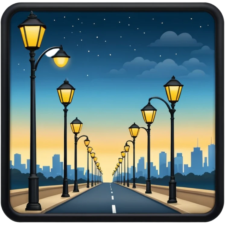 streetlights, Australia emoji