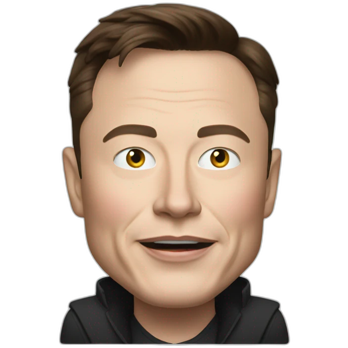 elon musk with a tesla model x  emoji
