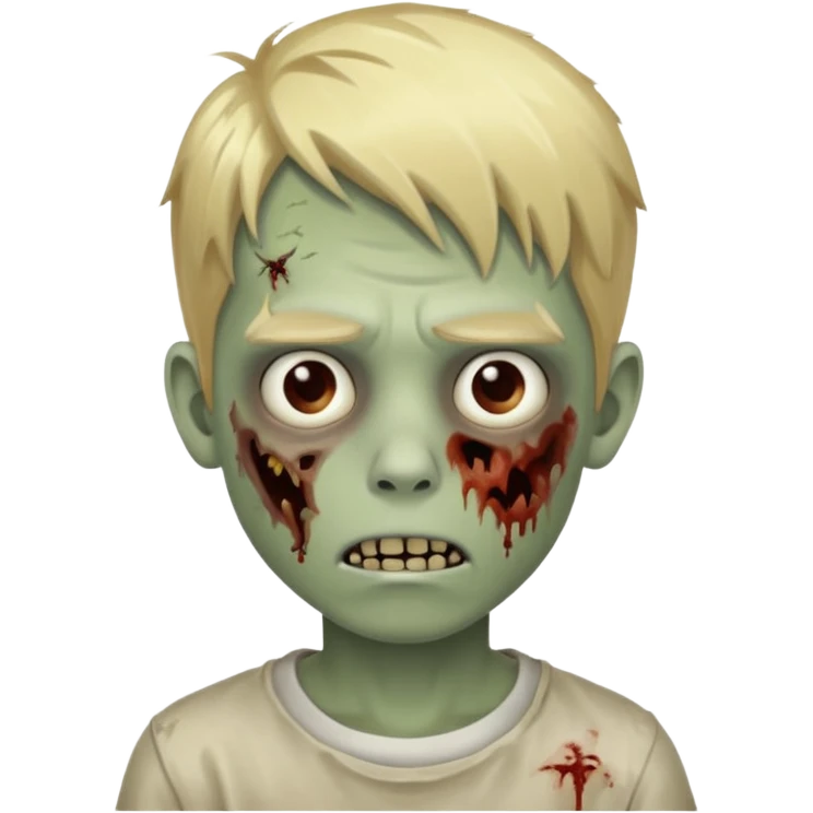 boy zombie with blonde hair emoji