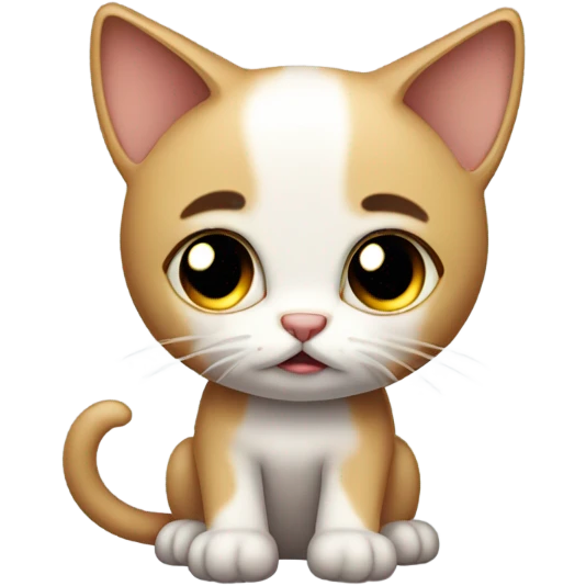 A wet kitty that is bummed it was abandoned  emoji