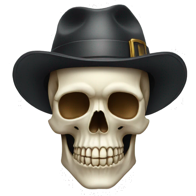 Skull with hat emoji