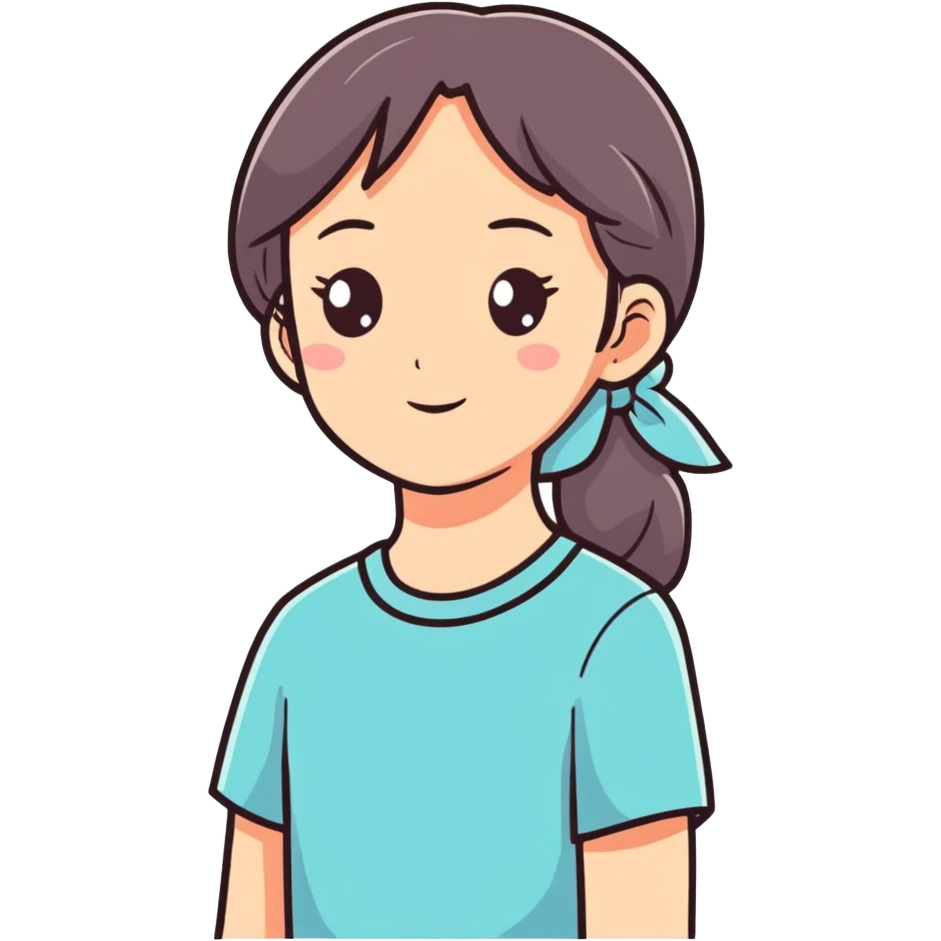 Cute girl emoji