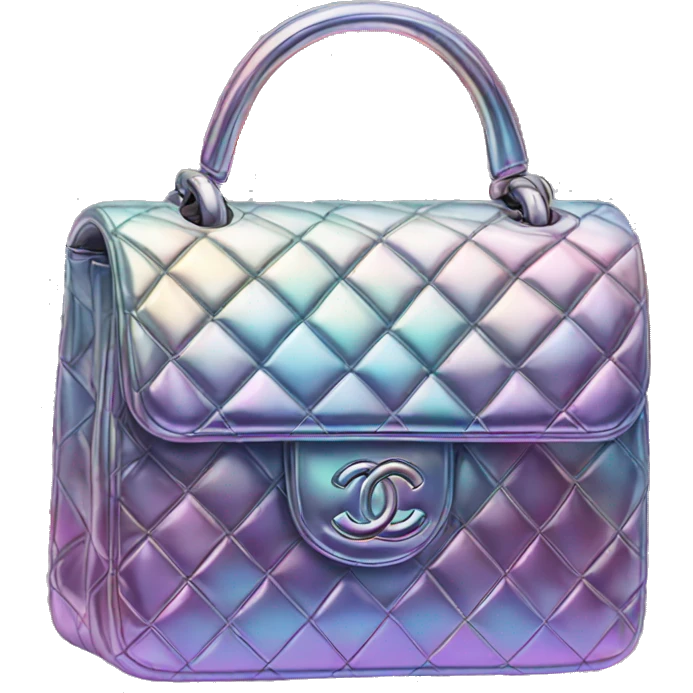 Iridescent Chanel bag emoji