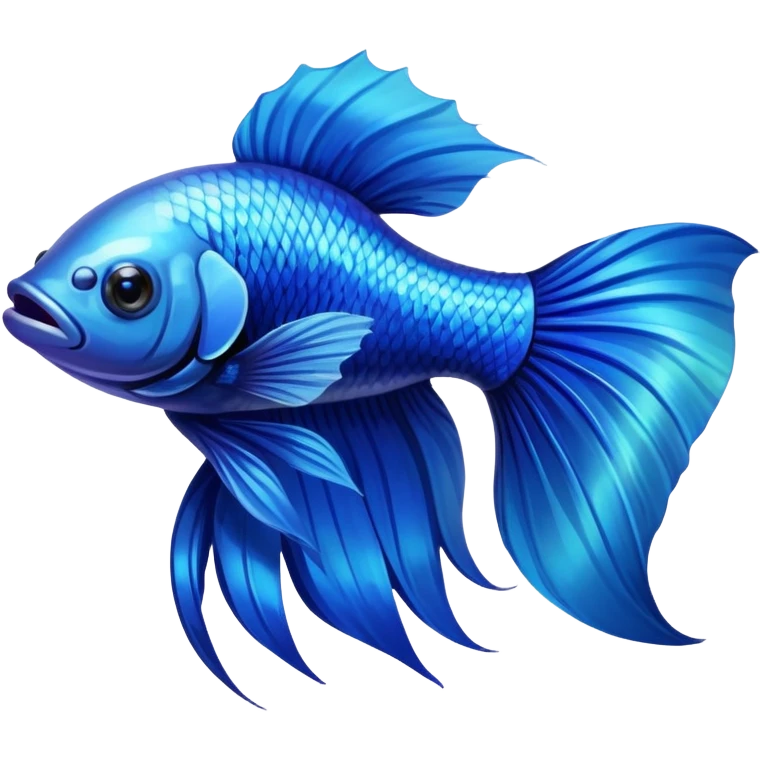 blue betta fish emoji