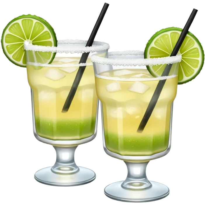 margaritas. one normal and one spicy  emoji