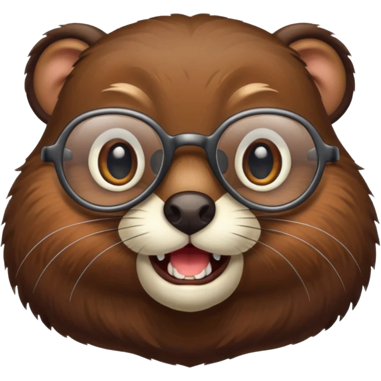 spectacled beaver emoji