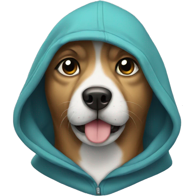 Dog with a hoodie  emoji