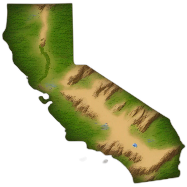 Map state of california, Kentucky, new york emoji