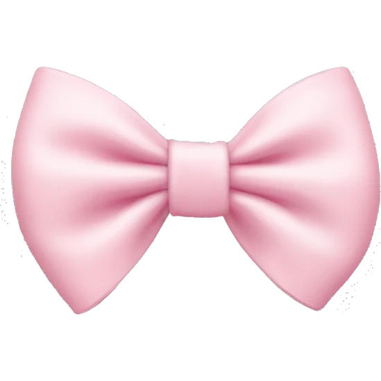 Light pink bow  emoji