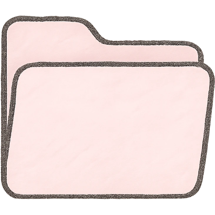 Japanese hand-drawn style pink theme soft and cute folder icon for mobile home screen emoji
