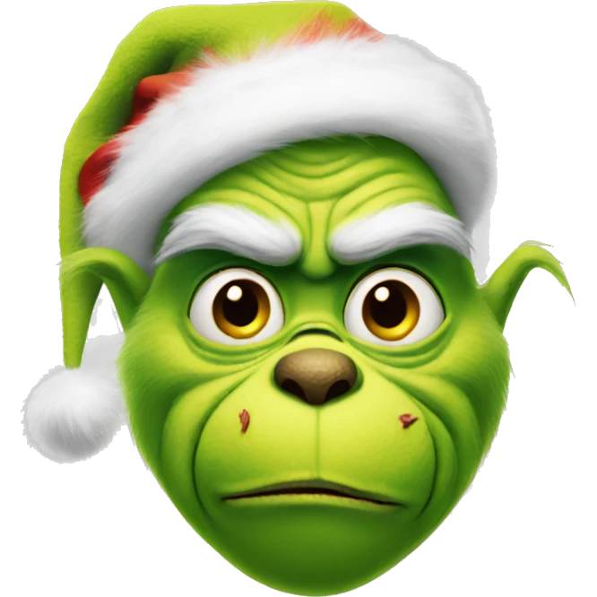 Create the grinch emoji